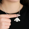 thumbnail image 3 of Sanrio-collar de personaje de Anime Kawaii para mujer, accesorios de moda para pareja, colgante de juguete para niña, regalo de cumpleaños, Kuromi Cinnamoroll, 3 of 4