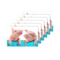 thumbnail image 4 of MKHERT Funny Pigs Animal Placemats Table Mats for Dining Room Kitchen Table Decoration 12x18 inch,Set of 6, 4 of 4