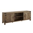 thumbnail image 2 of Pemberly Row Meuble Télé Console de Style Ferme avec Porte de Grange de 70 Pouces en Chêne Rustique, 2 of 4