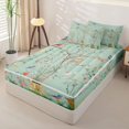 thumbnail image 2 of Erosebridal Bird Branch Zipper Queen Comforter Set with Fitted Sheet and 2 Pillowcases,Floral Tree Zipper Bedding Set For Girls,Polkadot Reversible,4pcs, 2 of 7
