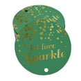thumbnail image 1 of Inkdotpot Pack Of 50 Let Love Sparkle Wedding Favor Paper Tags Craft Real Gold Foil Hang Tags, 1 of 7