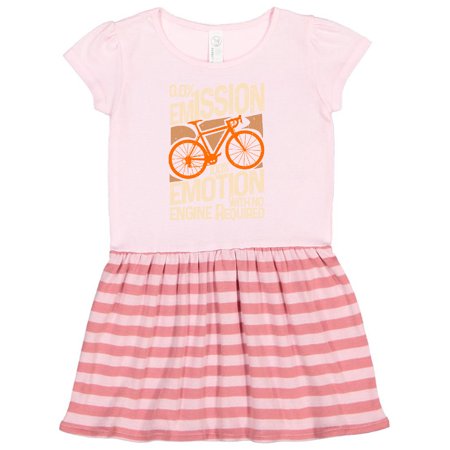 

Inktastic Cyclist Bicycle Green Commuting Earth Day Gift Toddler Girl Dress