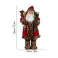 thumbnail image 3 of Honmine Santa Claus Doll 12 Inch Tall, Standing Position for Display, Christmas Decoration for Window, Mantel, Gift Idea, Holiday Tradition, 3 of 6