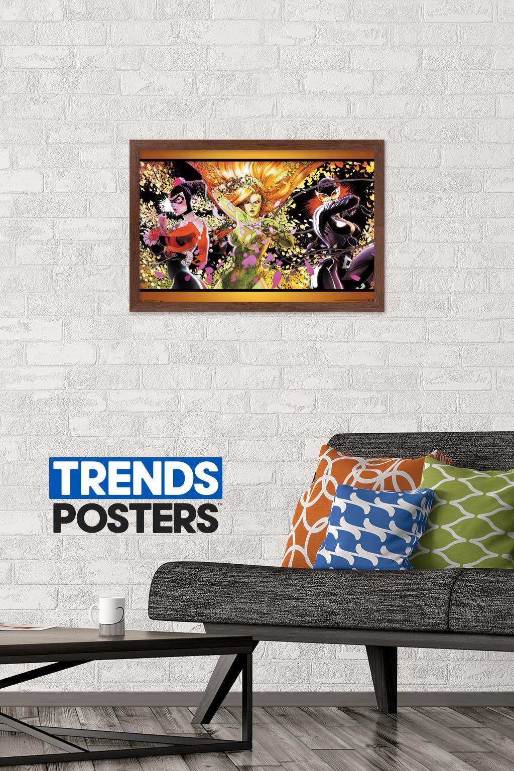 DC Comics - Batman - Dangerous Ladies Wall Poster, 14.725" x 22.375", Framed