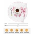 thumbnail image 6 of 15 Inch Round Placemats Set of 6, Valentine's Day Non Slip Heat Insulation PP Table Mats, Pink Bowknot Ribbon Modern Minimalist Art Washable Place Mats for Kitchen Dining Party Table Decor, 6 of 7