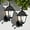 Matte Black, variant on ASHOP Black Outdoor Wall Mounted Lanterns, Rustproof Exterior Sconces for Porch, Garage, Front Door, 2 Pack