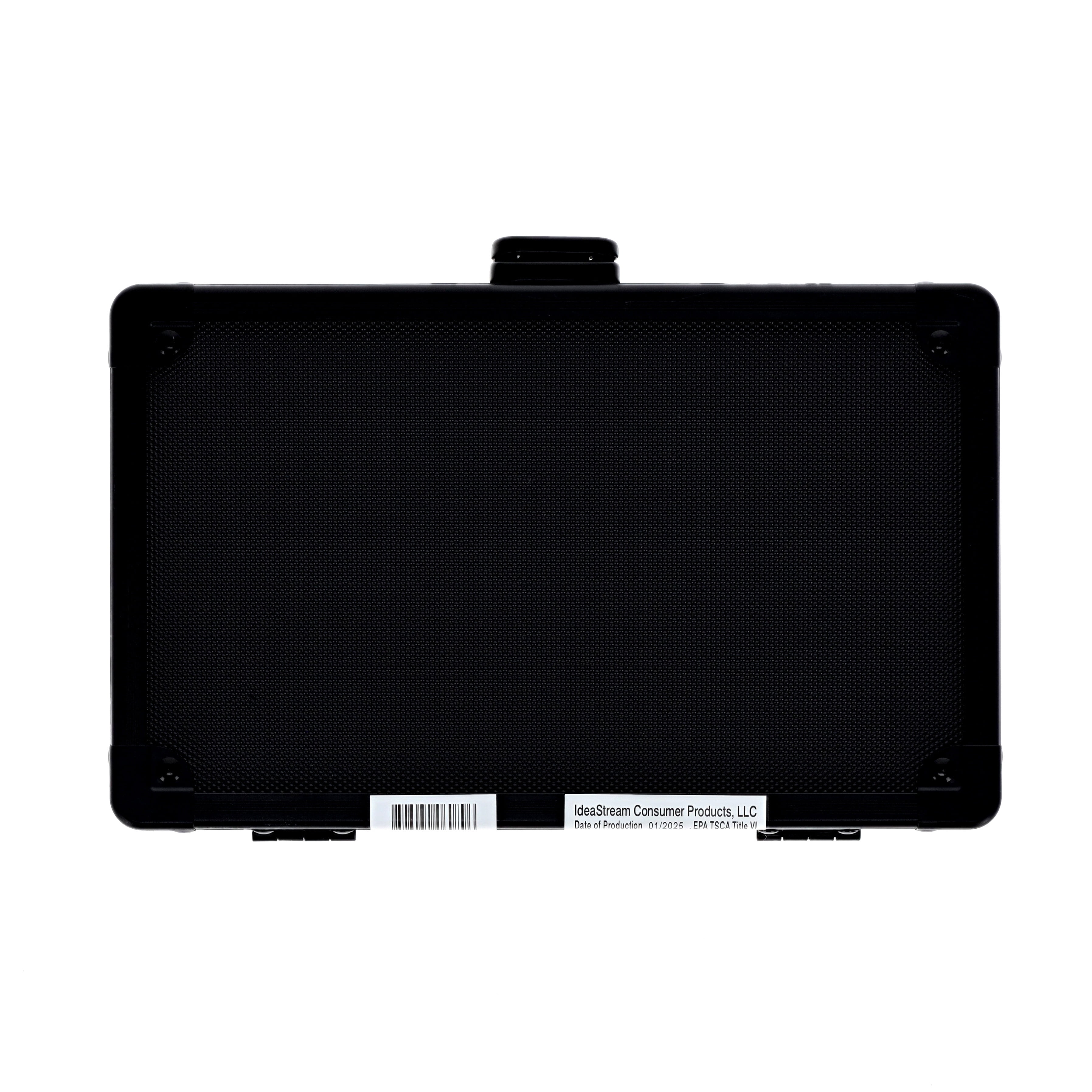 Vaultz Locking Pencil Box for Students with Secure Key Lock- Black