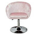 thumbnail image 3 of Impressions Vanity Chair Valerie with Three Sixty Degree Seat Swivel, Classy Tufted Design Chair with Adjustable Height and Spacious Seat (Pink), 3 of 7