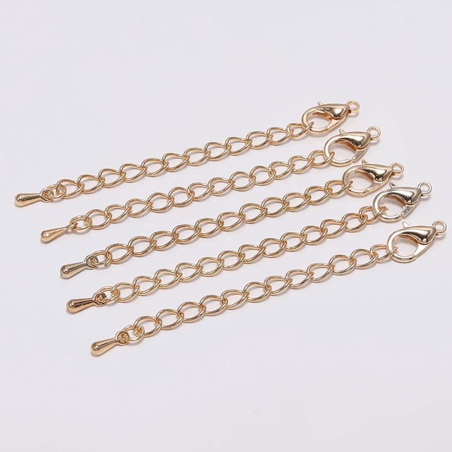 Maoww Bracelet Queue Lien Chaîne avec Fermoir Bijoux de Mode Faisant des Découvertes Bracelets Collier Rallonge Chaînes KC Or