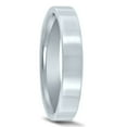 thumbnail image 2 of SZUL Women's 4mm Flat Comfort Fit Wedding Band In 950 Platinum, 2 of 4