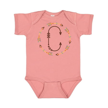 

Inktastic C Monogram Letter Tribal Wreath Gift Baby Boy or Baby Girl Bodysuit