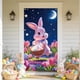 thumbnail image 5 of CaiYueKe Easter Door Cover Curtain Decoration for Spring Holiday Party, Bunny Egg Themed Hanging Door Banner Wall Decor, Festive Home Indoor Outdoor Welcome Sign with Religious Cross Pattern, 5 of 7
