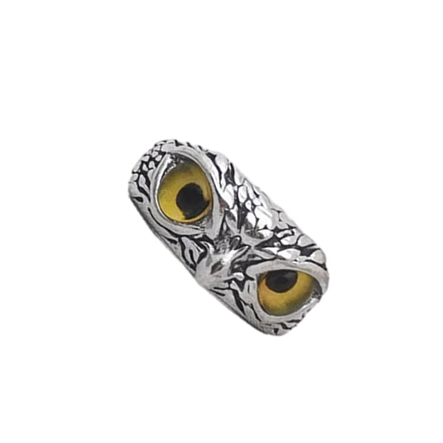 Qarigey Anillo de ojo de búho con brillo metálico, no es fácil de deformar, anillo de búho oficial de alta gama, fiesta de estilo dorado Type3 NO3
