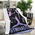 thumbnail image 6 of Gymnastics Lovers Blanket Gymnast Gifts for Girls Kids Teens Women, Soft Lightweight Throw Blanket for Bed/Couch/Lincvingroom 60x80 Inch, 6 of 6