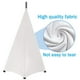 thumbnail image 4 of Cubierta para soporte de altavoz DJ Light, soporte de trípode estirable, de malla, para Blanco 3 Lados Yuyangstore Cubierta del soporte del trípode, 4 of 8