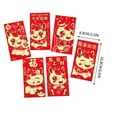 thumbnail image 2 of 6pcs 2026 Year of the Horse Red Envelopes Lucky Money Envelopes Auspicious Horse Design Red Packet Set Festive Lunar Year Envelopes Elegant Paper Envelopes for Holiday Gifting, Multicoloured, 2 of 7