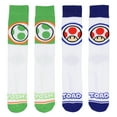 thumbnail image 5 of Nintendo Super Mario Bros. Adult Character Inspired Designs 5-Pair Crew Socks Mid-Calf For Men And Women, 5 of 8