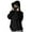 Black, variant on DAFPZW Womens Balaclava Hoodie Double Layer Hooded Quarter Zip Up Fleece Sweatshirts Winter Fashion Y2k Pullover Tops