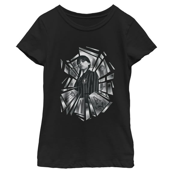 Girls Wednesday Broken Glass T Shirt