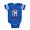 Royal Blue, variant on CafePress - Sleepy Bulldog - Cute Infant Baby Football Bodysuit