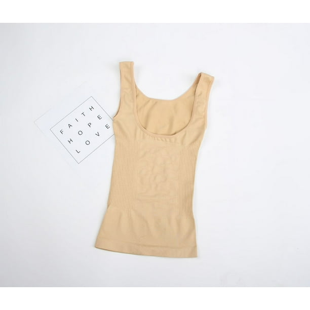 Chaleco moldeador abdominal para el pecho para mujer, sin costuras, ajustado, en forma de U, para después del parto