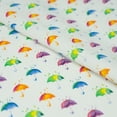 thumbnail image 2 of Singer Fabrics, 100% Cotton Print, Craft Quilting, 44 Inch, Colorful Umbrellas , 3 Yard Precut, 2 of 2