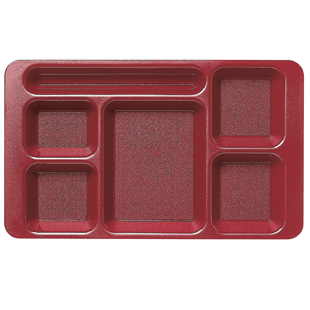 Cambro Tray School Co-Polymer 2X2 9" X 15" Cranberry