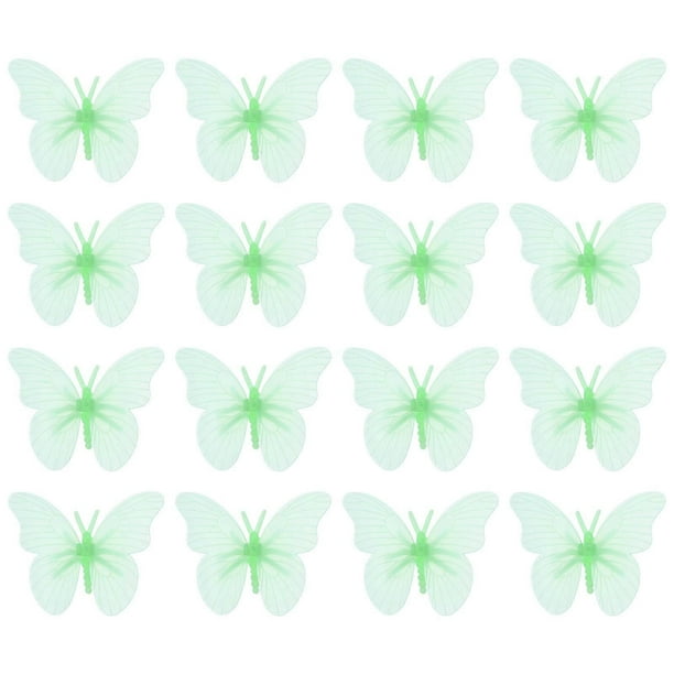 Glow in the Dark Butterfly Wall Stickers Luminous Home Decor Decals for Bedrooms, DIY Projects, Easy Application & Removal (20pcs)