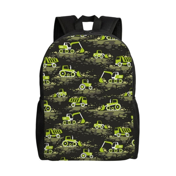 Balery Light Green Excavator Mochila - Mochila Estilosa y Duradera para Laptop de 15 Pulgadas con Tela Oxford Impermeable