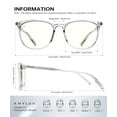 thumbnail image 4 of ANYLUV Reading Glasses for Women Blue Light Blocking Stylish Transparent Frame Computer Readers Lightweight Eyeglasses,+1.50, 4 of 6