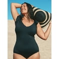 thumbnail image 2 of Time and Tru Women's Paper Straw Striped Sun Bucket Hats, 2 of 4