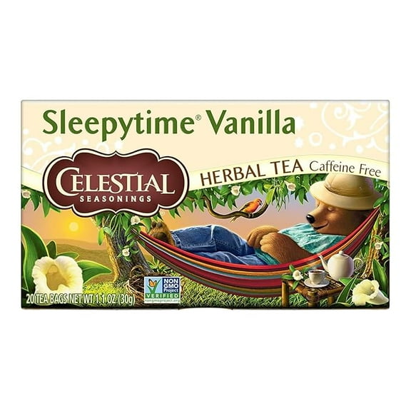 Celestial Seasonings Herbal Tea, Sleepytime Vanilla , 20 Count ( Pack of 2 )