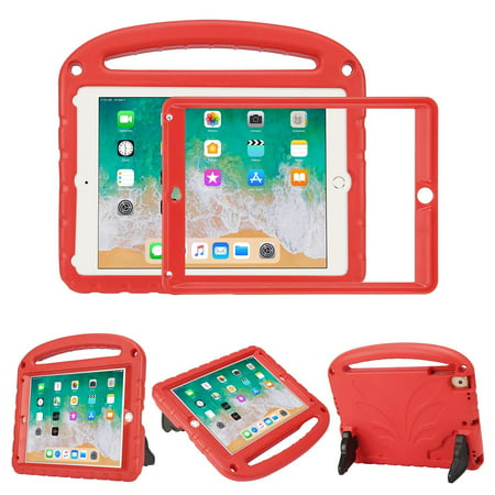HDE Case for iPad 9.7-inch iPad Air 1 and 2 and 2018/2017 with Built in Screen Protector Shockproof Kids Case with Kickstand for Apple iPad Air 1 and 2 and 2018 (6th Gen) / 2017 (5th Gen)