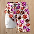 thumbnail image 3 of Womens Swim Shorts with Compresssion Liner 2026 Summer Casual Elastic Waist Leopard Print Board Shorts with Pockets Beachwear, 3 of 4