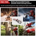 thumbnail image 3 of PRO-FOR 12V Brushless Combination Power Tool Kit, 3-in-1 Cordless Multi-Head System with Mini Chainsaw, Belt Sander, Blower, Interchangeable Heads for DIY & Home Workshop, 3 of 8