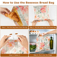 thumbnail image 6 of Beeswax Bread Bag, TAIMASI 2 Pack Beeswax Bread Storage Bags for Homemade Bread, Reusable Bread Sourdough Bags, 17 x 12.6'' Cotton Linen Bread Storage Bag, 6 of 8