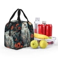 thumbnail image 5 of Picia Moon Flower White Owl Printed Lunch box Lunch bag for Men Women Large Capacity Lunchbox Reusable Lunch Bags Insulated Lunch Bag Lunch Box Cooler, 5 of 6