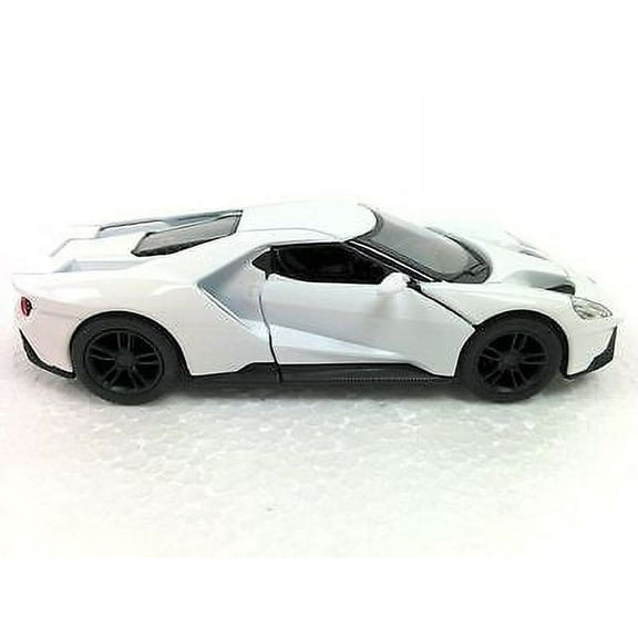 New 5" Kinsmart 2017 Ford GT 1:38 Scale Diecast Model Toy Car- WHITE