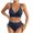 Navy #100, variant on Dresfit Women's Shaping One Piece Swimsuit - Conservative Full Coverage Swimwear Mint Green L