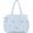 Blue Floral, variant on Corduroy Tote Bag for Women, Large Floral Shoulder Handbag with Zipper and 6 Pockets, Lightweight Multi Pocket Work Teacher Travel Tote Purse