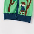 thumbnail image 6 of Odeerbi Toddler Boys Girls Thermal Cardigan Sweater Fashion Casual Long Sleeve Winter Warm Knit Sweater Double Layer Thread Cardigan Sweater Green, 6 of 7