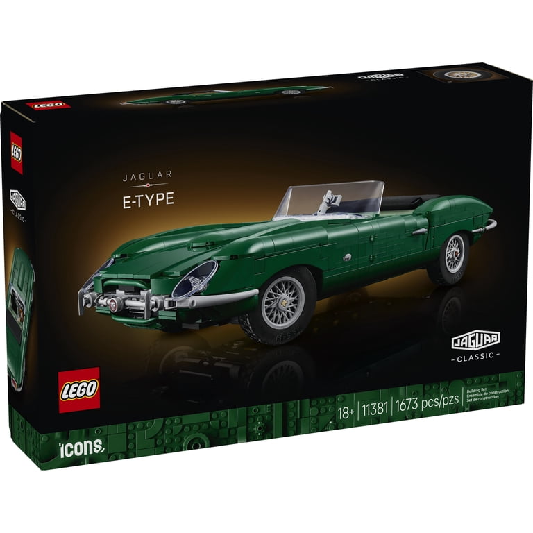LEGO Icons Jaguar E-Type - Car Building Set for Adults, Ages 18+