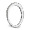 thumbnail image 6 of Solid 14K White Gold Diamond Wedding Band Ring Size 5 (.315 cttw.), 6 of 8