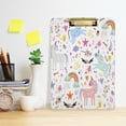 thumbnail image 5 of FMSHPON Unicorn Clipboard Hardboard Wood Nursing Clip Board and Pull for Standard A4 Letter 13x9 inches, 5 of 7