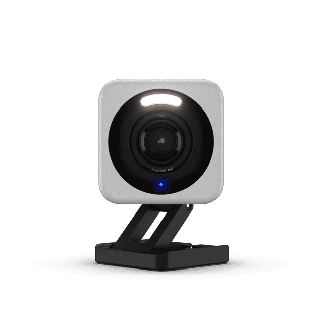 Wyze Cam v4,Cámara de Seguridad Inteligente para el Hogar con Wi-Fi HD 2k,para Uso en Interiores y Exteriores,Sirena/foco Activado por Movimiento,Visión Nocturna en Color Mejorada,Audio Bidireccional