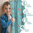 thumbnail image 3 of Blackout Kids Curtains,Multicolor Controllers Games Icons Blue Pattern Childrens Insulated Curtains Set Of 2,Bedroom Essentials,Toddler Room Decor 42"x63", 3 of 5