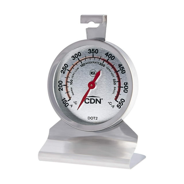Termómetro para Horno CDN DOT2 con Esfera de 2" de Acero Inoxidable