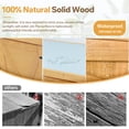 thumbnail image 4 of Outdoor Potting Bench with Storage Cabinet Metal Table Top Solid Wood Weatherproof for Patio Garden Work Station, 4 of 9