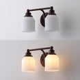 thumbnail image 6 of JONATHAN Y Lydia 14" 2-Light Iron/Frosted Glass Farmhouse Cottage LED Vanity Light, Oil Rubbed Bronze, 6 of 6