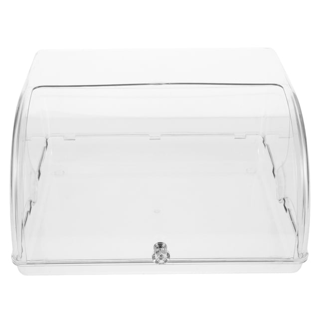 BRIGHTFUFU Bakery Display Case Countertop Transparent Plastic Multifunctional Storage for Home Users 1Set